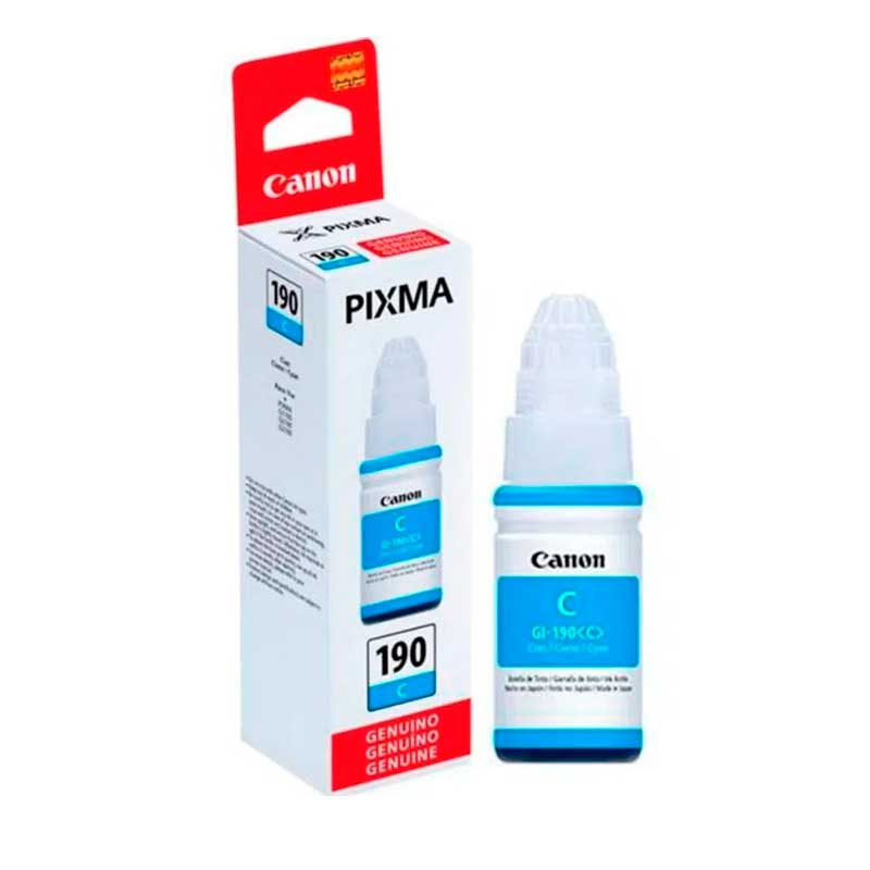 Tintas Originales Canon Pixma 190 – Negro, Cian, Magenta y Amarillo