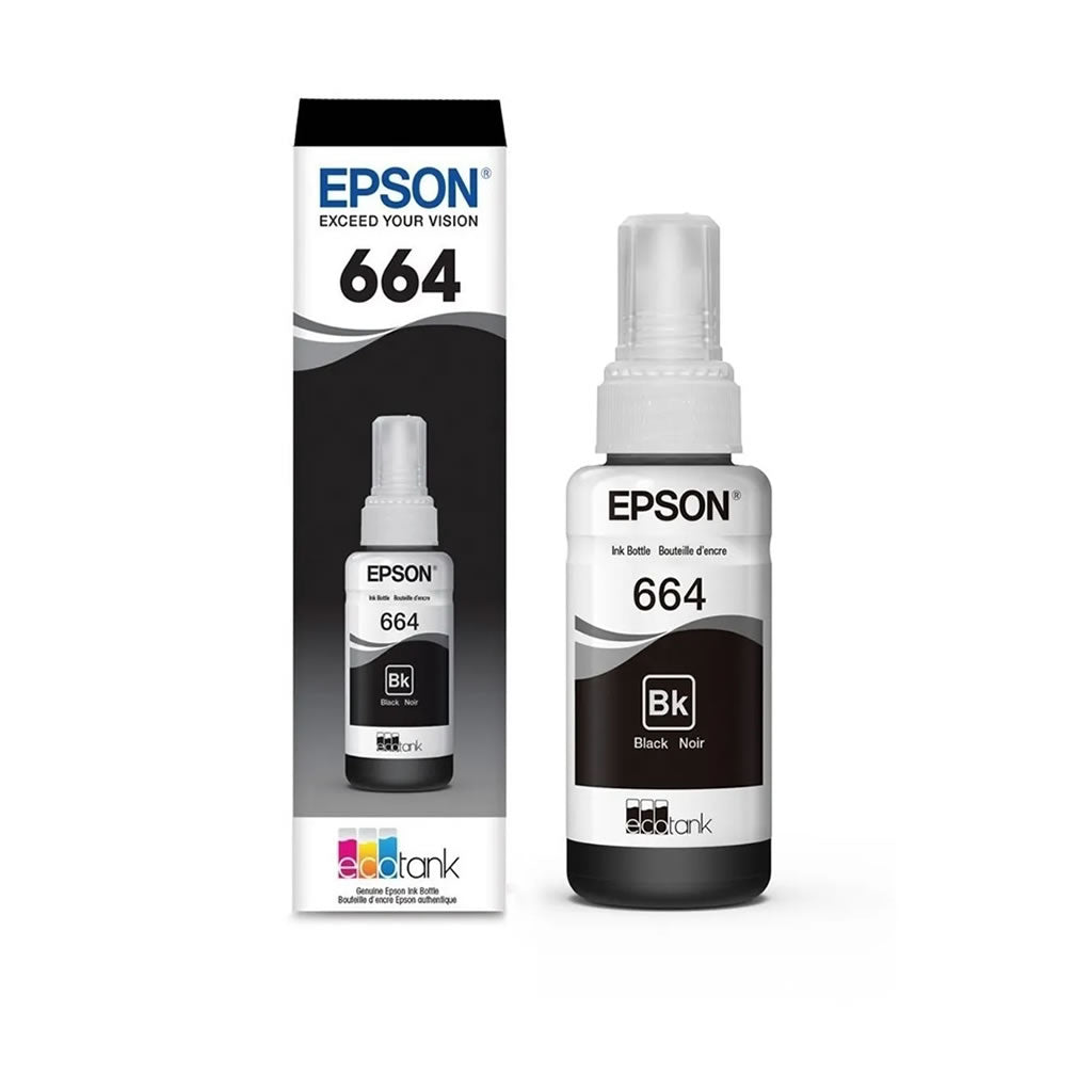 Tintas Originales Epson 664 – Negro, Cian, Magenta y Amarillo